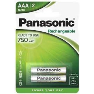 Panasonic Επαναφορτιζόμενες μπαταρίες AAA 750mAh