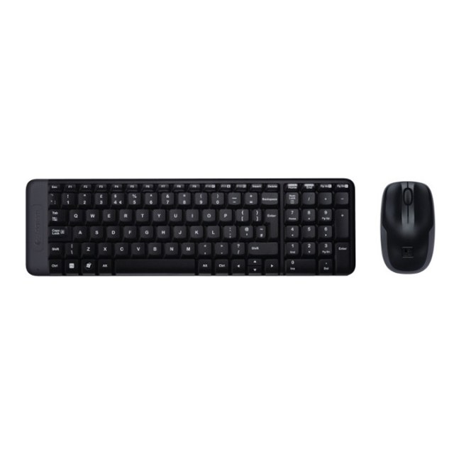 Σετ ασύρματο πληκτρολόγιο ποντίκι Logitech MK220 black