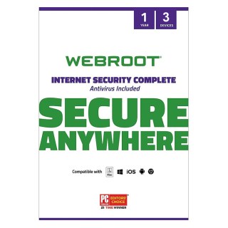 Webroot SecureAnywhere Internet Security Complete 3 DEV/ 1 YEAR