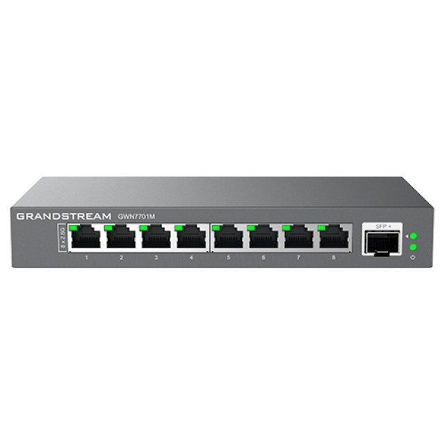 Grandstream GWN7701M 8-Port 2.5G Multi-Gigabit and 1 SFP+ Port Unmanaged Network Switch